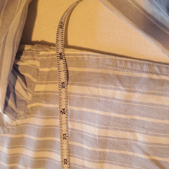 Nautica Twilt Mist Classic Fit Blue White Striped Casual Button Sz. XL Shirt NWT - Picture 11 of 14
